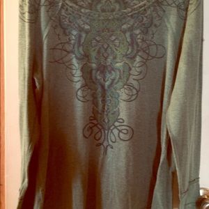 Long sleeve green shirt